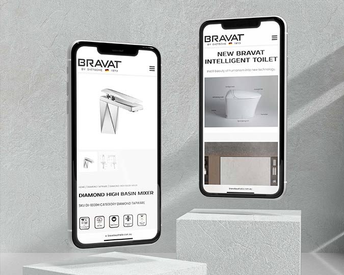 Bravat Australia Website Design